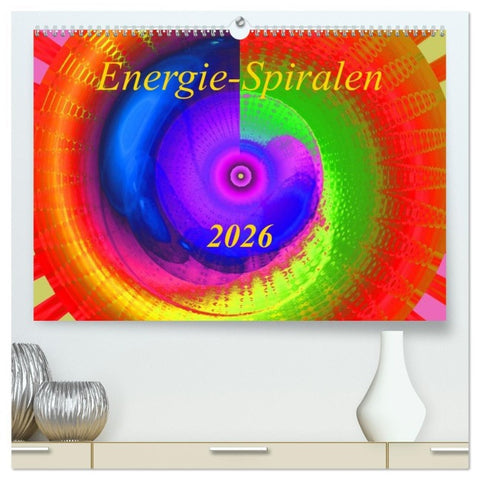 Energie-Spiralen 2026 (hochwertiger Premium Wandkalender 2026 DIN A2 quer), Kunstdruck in Hochglanz
