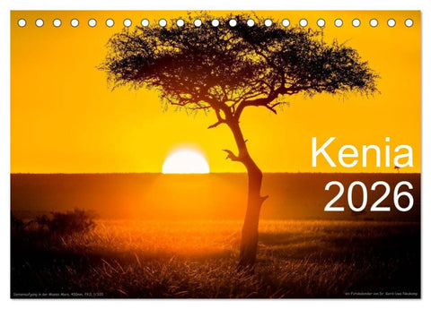 Kenia 2026 (Tischkalender 2026 DIN A5 quer), CALVENDO Monatskalender