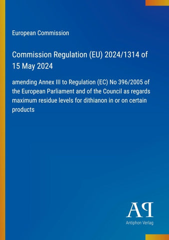 Commission Regulation (EU) 2024/1314 of 15 May 2024