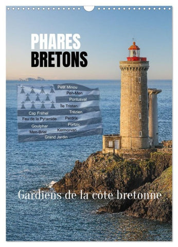 Phares Bretons Gardiens de la côte bretonne (Calendrier mural 2027 DIN A3 horizontal), CALVENDO calendrier mensuel