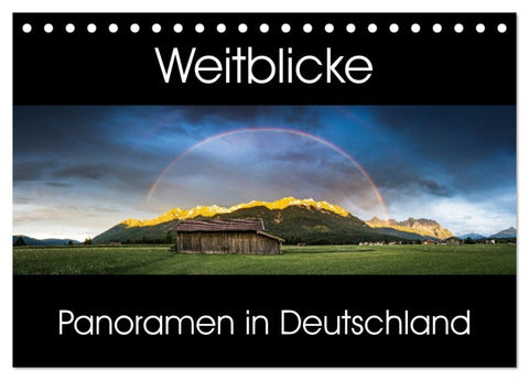 Weitblicke - Panoramen (Tischkalender 2026 DIN A5 quer), CALVENDO Monatskalender