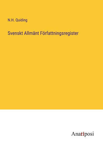 Svenskt Allmänt Författningsregister