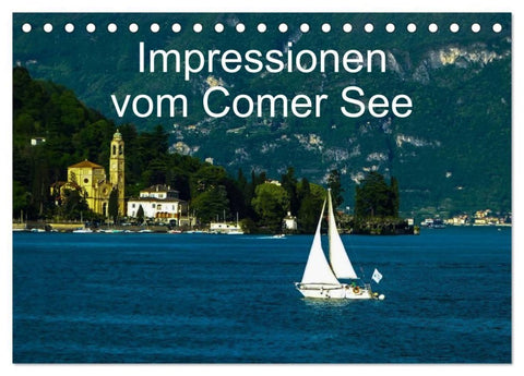 Impressionen vom Comer See (Tischkalender 2027 DIN A5 quer), CALVENDO Monatskalender