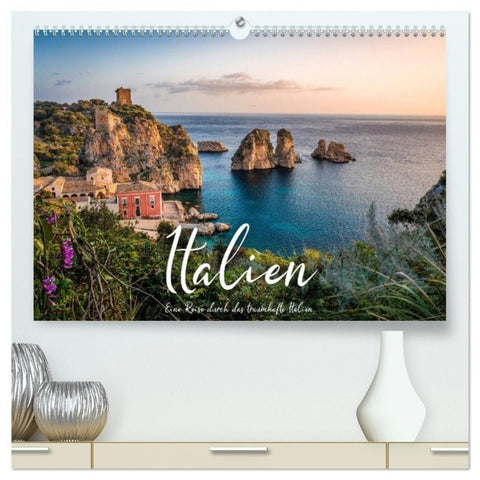 Italien - Eine Reise durch das traumhafte Italien. (hochwertiger Premium Wandkalender 2027 DIN A2 quer), Kunstdruck in Hochglanz