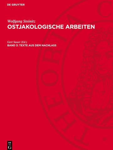 Texte aus dem Nachlass