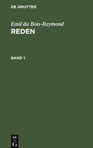 Reden. Band 1