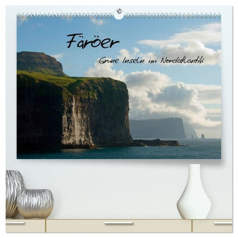 Färöer (hochwertiger Premium Wandkalender 2027 DIN A2 quer), Kunstdruck in Hochglanz