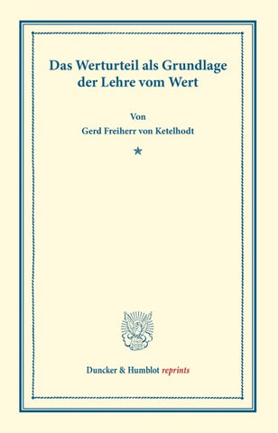 Das Werturteil