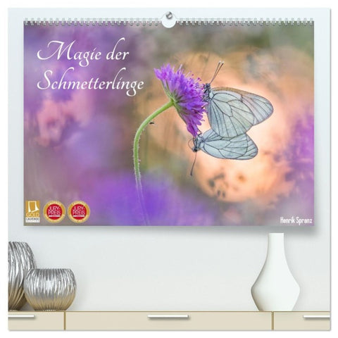 Magie der Schmetterlinge (hochwertiger Premium Wandkalender 2027 DIN A2 quer), Kunstdruck in Hochglanz