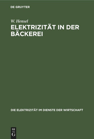 Elektrizität in der Bäckerei