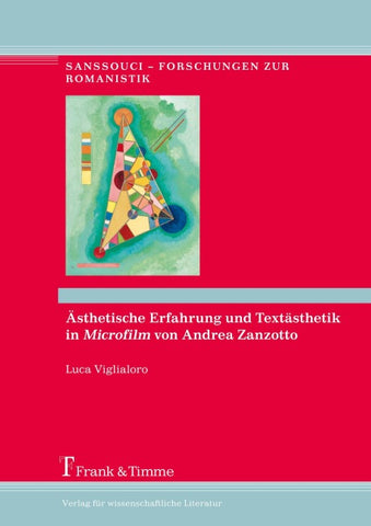 Ästhetische Erfahrung und Textästhetik in "Microfilm" von Andrea Zanzotto