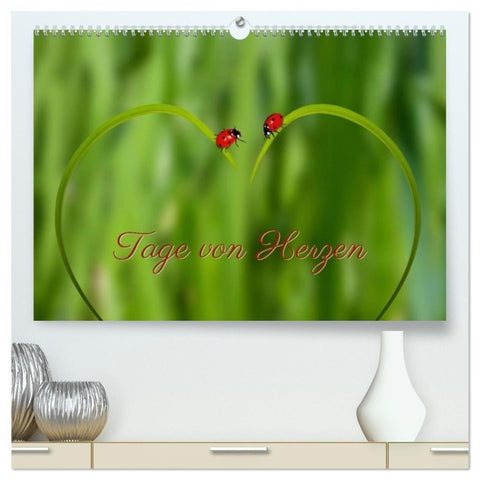 Tage von Herzen (hochwertiger Premium Wandkalender 2027 DIN A2 quer), Kunstdruck in Hochglanz