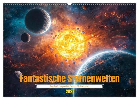 Fantastische Sternenwelten (Wandkalender 2027 DIN A2 quer), CALVENDO Monatskalender