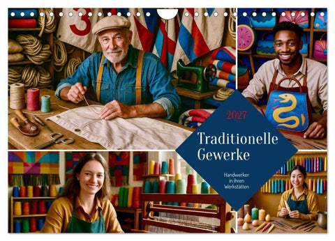 Traditionelle Gewerke (Wandkalender 2027 DIN A4 quer), CALVENDO Monatskalender