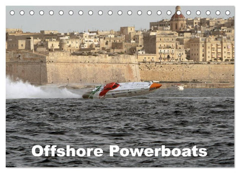 Offshore Powerboats (Tischkalender 2026 DIN A5 quer), CALVENDO Monatskalender