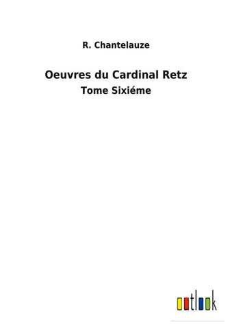 Oeuvres du Cardinal Retz