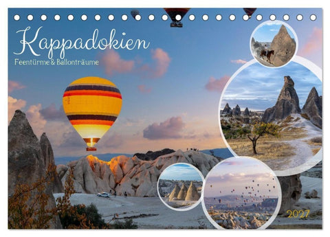 Kappadokien, Feentürme und Ballonträume (Tischkalender 2027 DIN A5 quer), CALVENDO Monatskalender