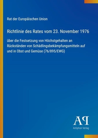 Richtlinie des Rates vom 23. November 1976