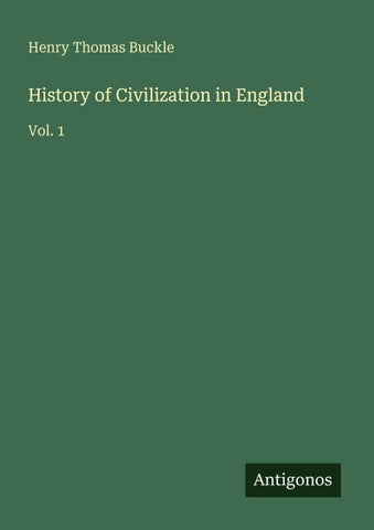 History of Civilization in England