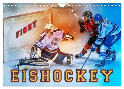 Eishockey - Fight (Wandkalender 2027 DIN A4 quer), CALVENDO Monatskalender