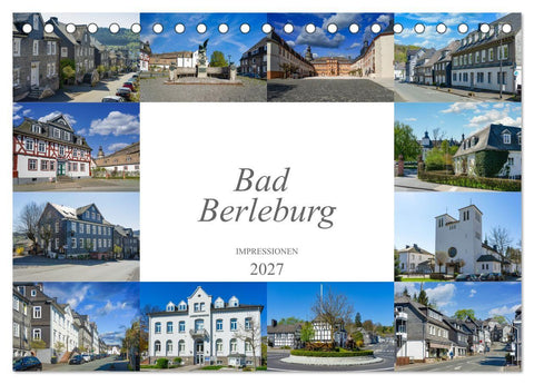 Bad Berleburg Impressionen (Tischkalender 2027 DIN A5 quer), CALVENDO Monatskalender