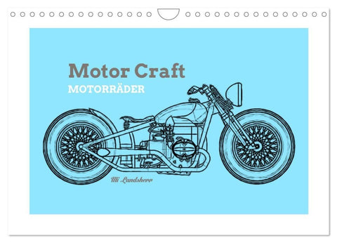 Motor Craft Motorräder (Wandkalender 2027 DIN A4 quer), CALVENDO Monatskalender