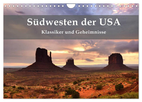 Südwesten der USA - Klassiker und Geheimnisse (Wandkalender 2027 DIN A4 quer), CALVENDO Monatskalender