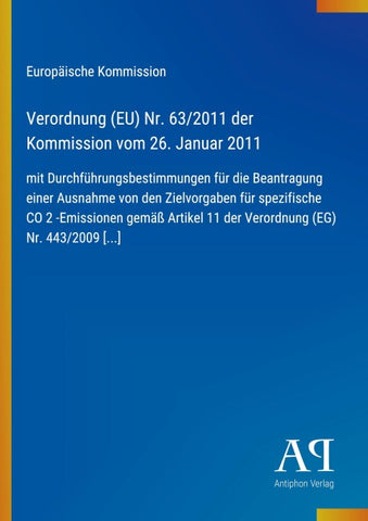 Verordnung (EU) Nr. 63/2011 der Kommission vom 26. Januar 2011