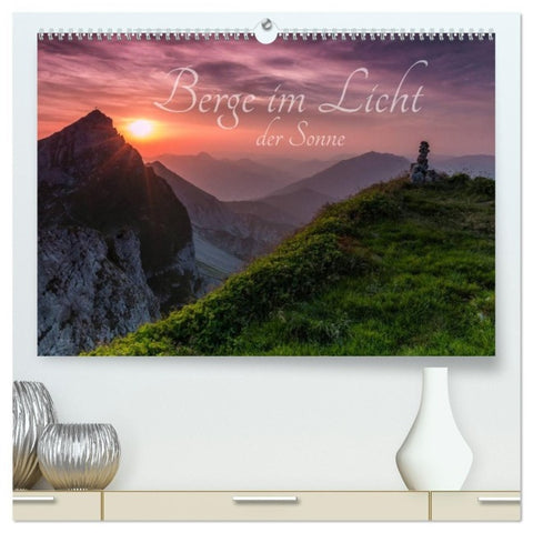 Berge im Licht der Sonne (hochwertiger Premium Wandkalender 2027 DIN A2 quer), Kunstdruck in Hochglanz