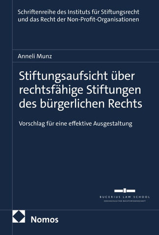 Stiftungsaufsicht über rechtsfähige Stiftungen des bürgerlichen Rechts