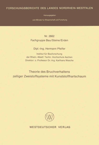 Theorie des Bruchverhaltens zelliger Zweistoffsysteme mit Kunststoffhartschaum