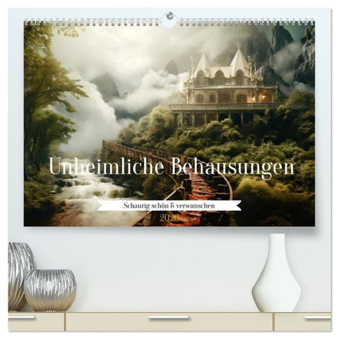 Unheimliche Behausungen (hochwertiger Premium Wandkalender 2026 DIN A2 quer), Kunstdruck in Hochglanz