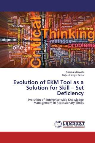 Evolution of EKM Tool as a Solution for Skill - Set Deficiency