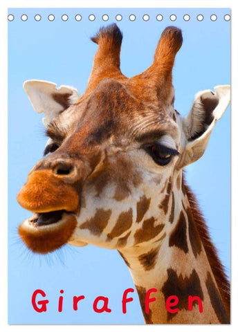Giraffen (Tischkalender 2027 DIN A5 hoch), CALVENDO Monatskalender