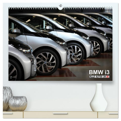 BMW i3 (hochwertiger Premium Wandkalender 2026 DIN A2 quer), Kunstdruck in Hochglanz