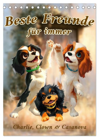 Beste Freunde für immer (Tischkalender 2027 DIN A5 hoch), CALVENDO Monatskalender