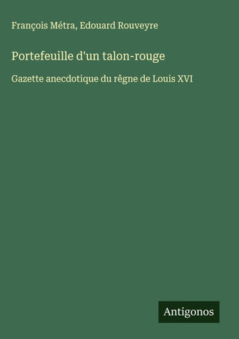 Portefeuille d'un talon-rouge