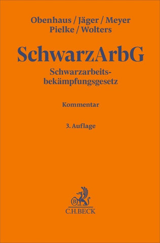 Schwarzarbeitsbekämpfungsgesetz. SchwarzArbG