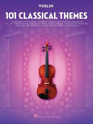101 Classical Themes for Violin Instrumental Folio Essential Violin Sheet Music Collection Hal Leonard Violin Solo Book