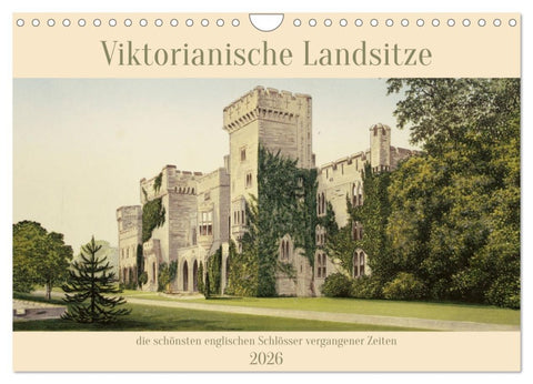 Viktorianische Landsitze (Wandkalender 2026 DIN A4 quer), CALVENDO Monatskalender
