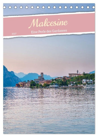 Malcesine - Eine Perle des Gardasees (Tischkalender 2027 DIN A5 hoch), CALVENDO Monatskalender