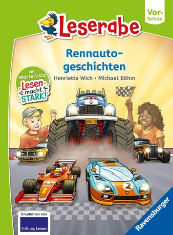 Rennautogeschichten - Leserabe ab Vorschule - Erstlesebuch für Kinder ab 5 Jahren