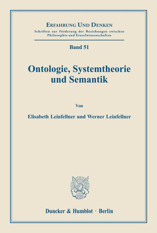 Ontologie, Systemtheorie und Semantik.