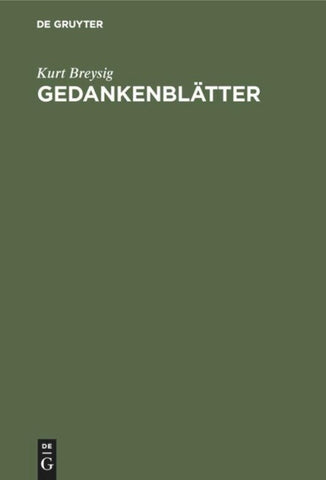 Gedankenblätter