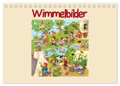 Wimmelbilder (Tischkalender 2026 DIN A5 quer), CALVENDO Monatskalender