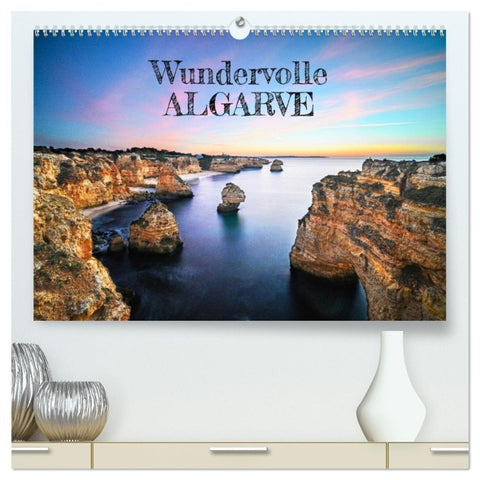 Wundervolle Algarve (hochwertiger Premium Wandkalender 2027 DIN A2 quer), Kunstdruck in Hochglanz