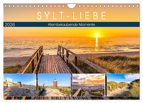 SYLT-LIEBE Atemberaubende Momente (Wandkalender 2026 DIN A4 quer), CALVENDO Monatskalender