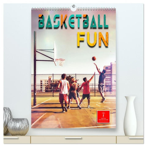 Basketball Fun (hochwertiger Premium Wandkalender 2027 DIN A2 hoch), Kunstdruck in Hochglanz