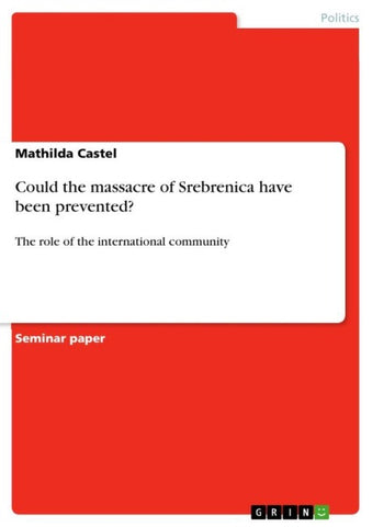 Could the massacre of Srebrenica have been prevented?