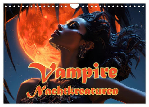 Vampire Nachtkreaturen (Wandkalender 2027 DIN A4 quer), CALVENDO Monatskalender